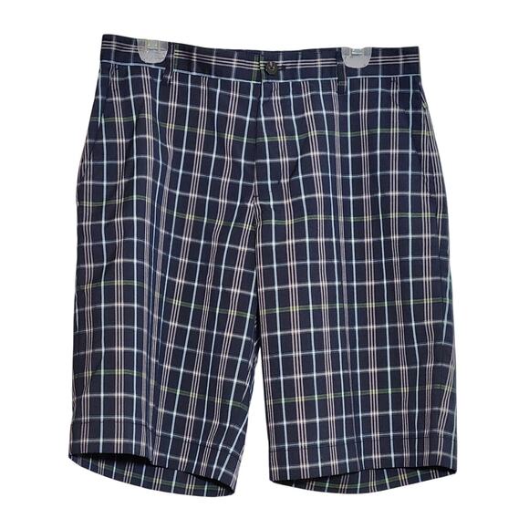 adidas Other - ADIDAS Navy Plaid Golf Shorts, Size 32